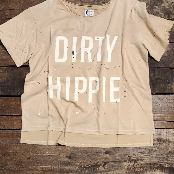 Jaded gypsy Tan dirty hippie tee