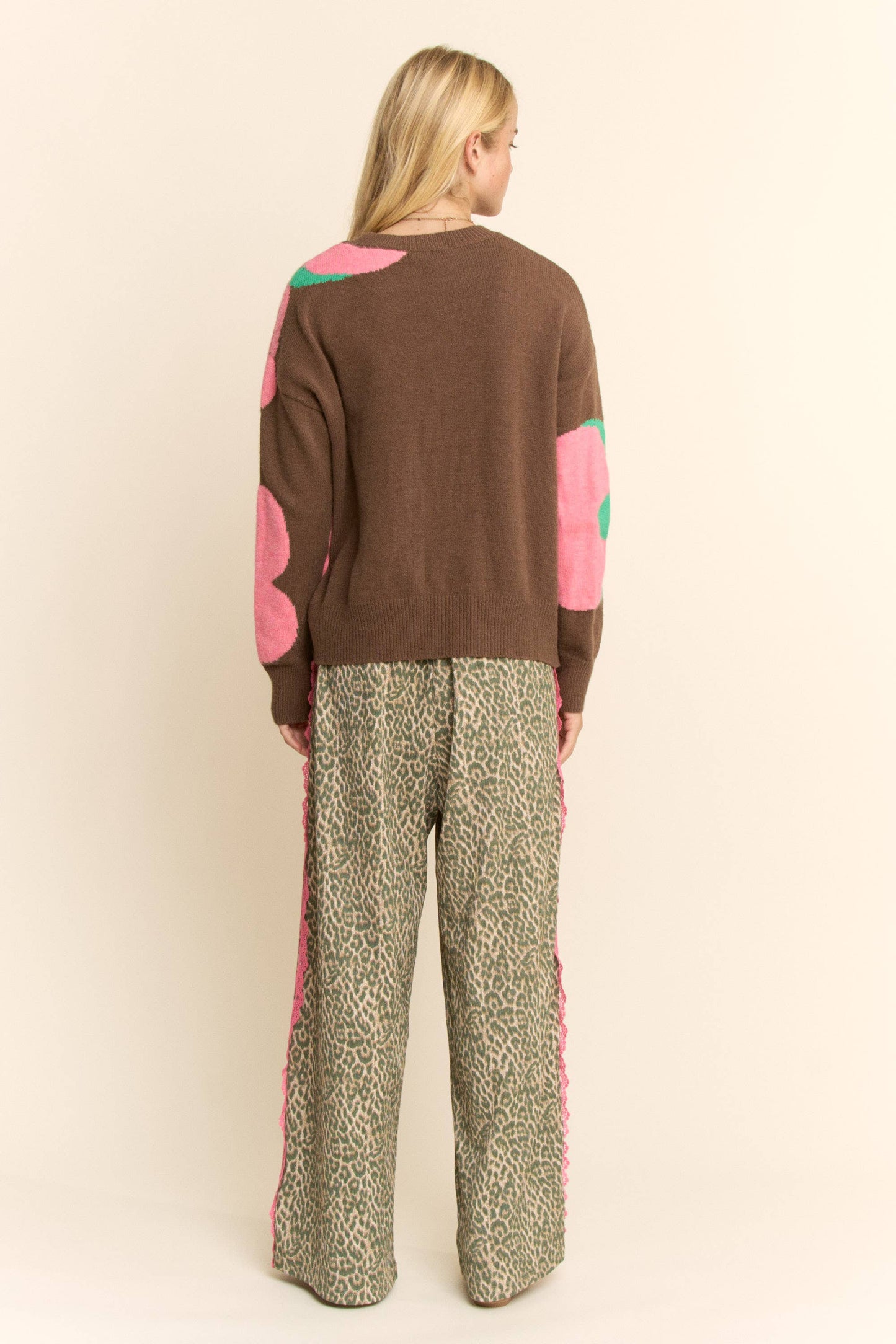LACE AND SPORTY RIBBON STRIPES PAIR OF PANTS
