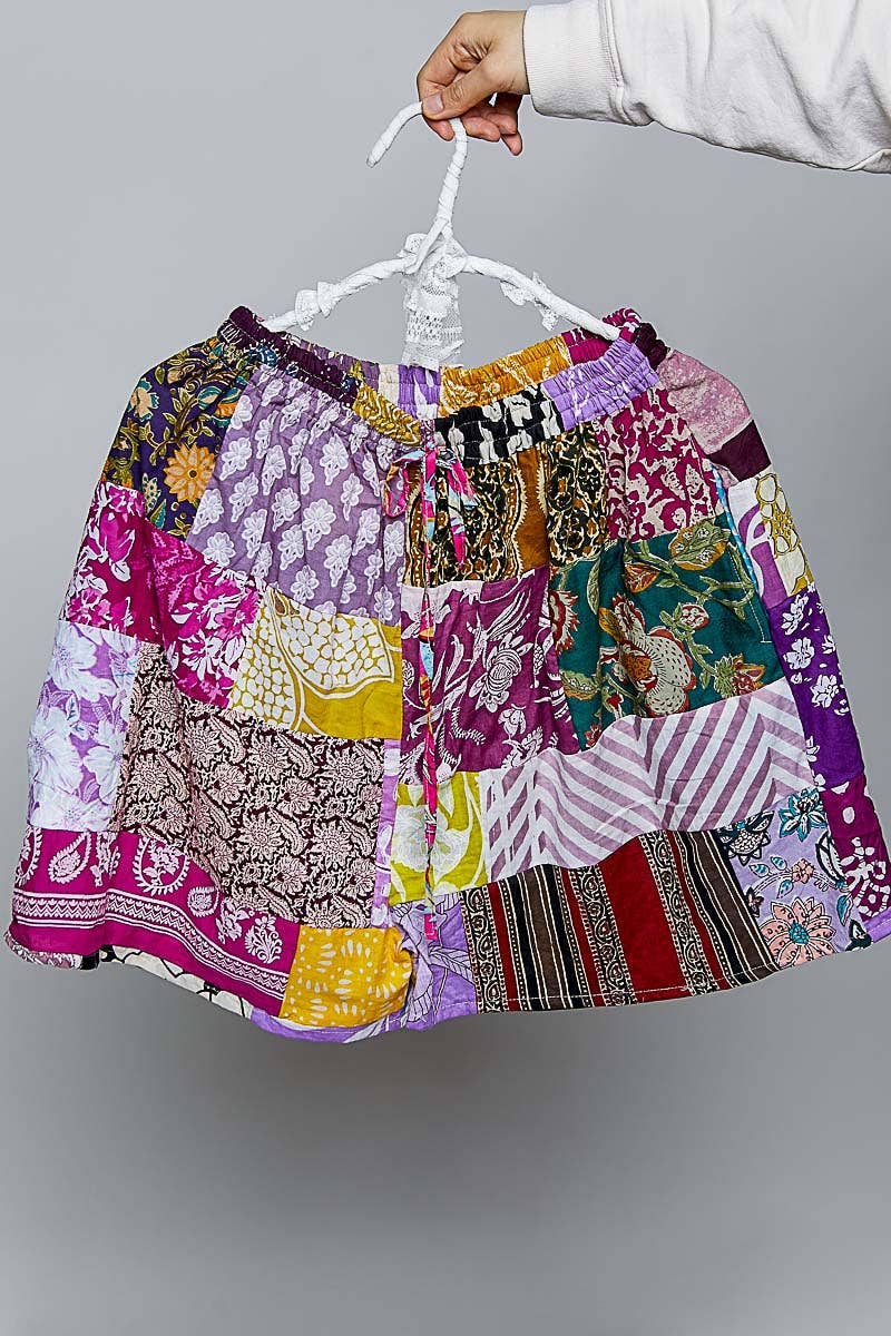 Assorted Printed Woven Elastic Waist Shorts