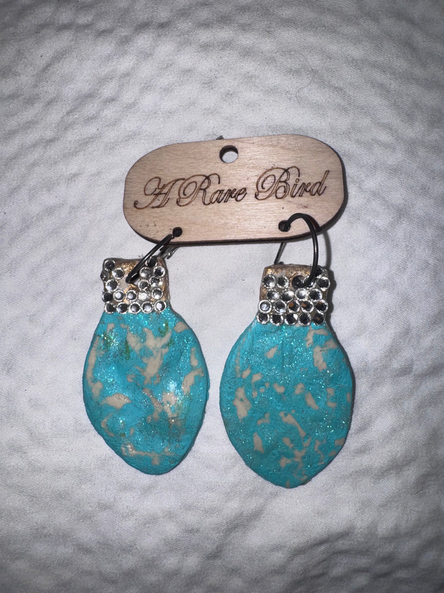 Handmade Clay Christmas Light earrings