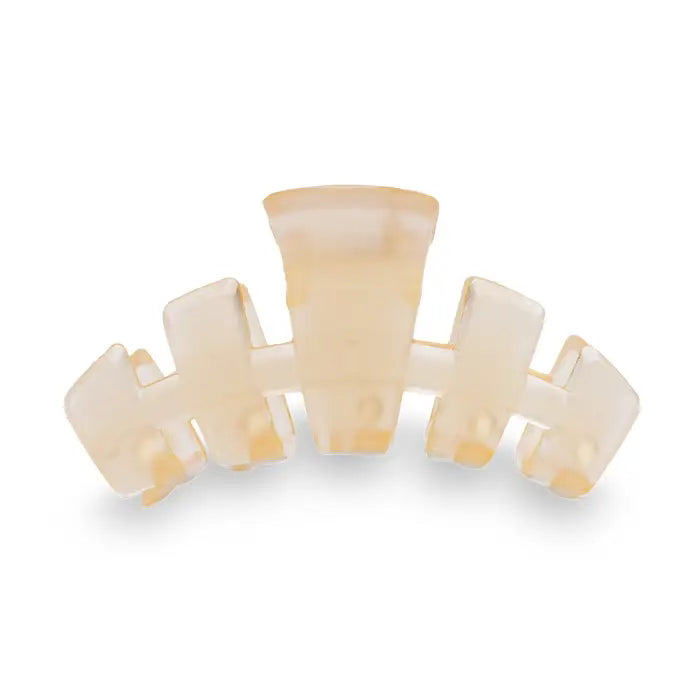 Classic hair clip / small / almond beige