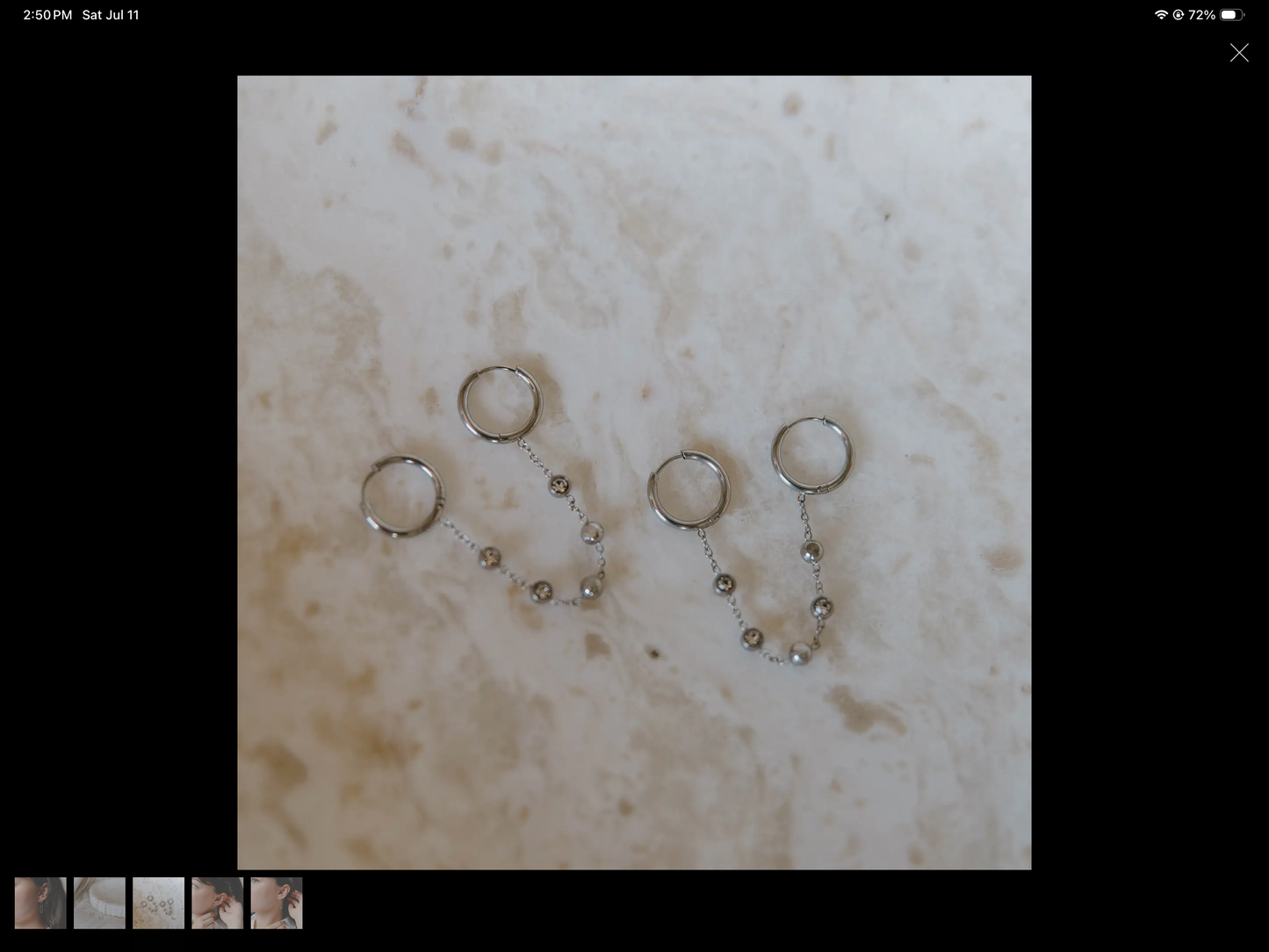 Dottie Double Piercing Earrings