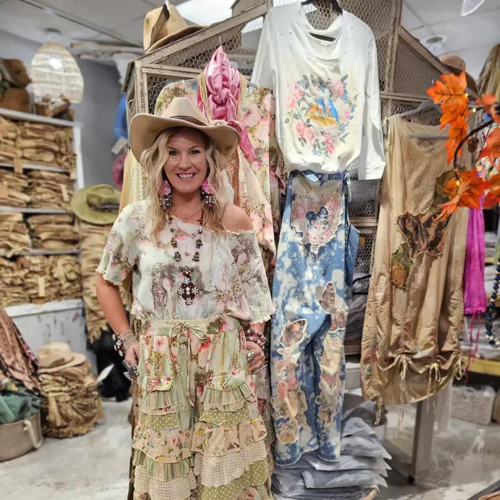 A rare bird ruffle butterfly pants