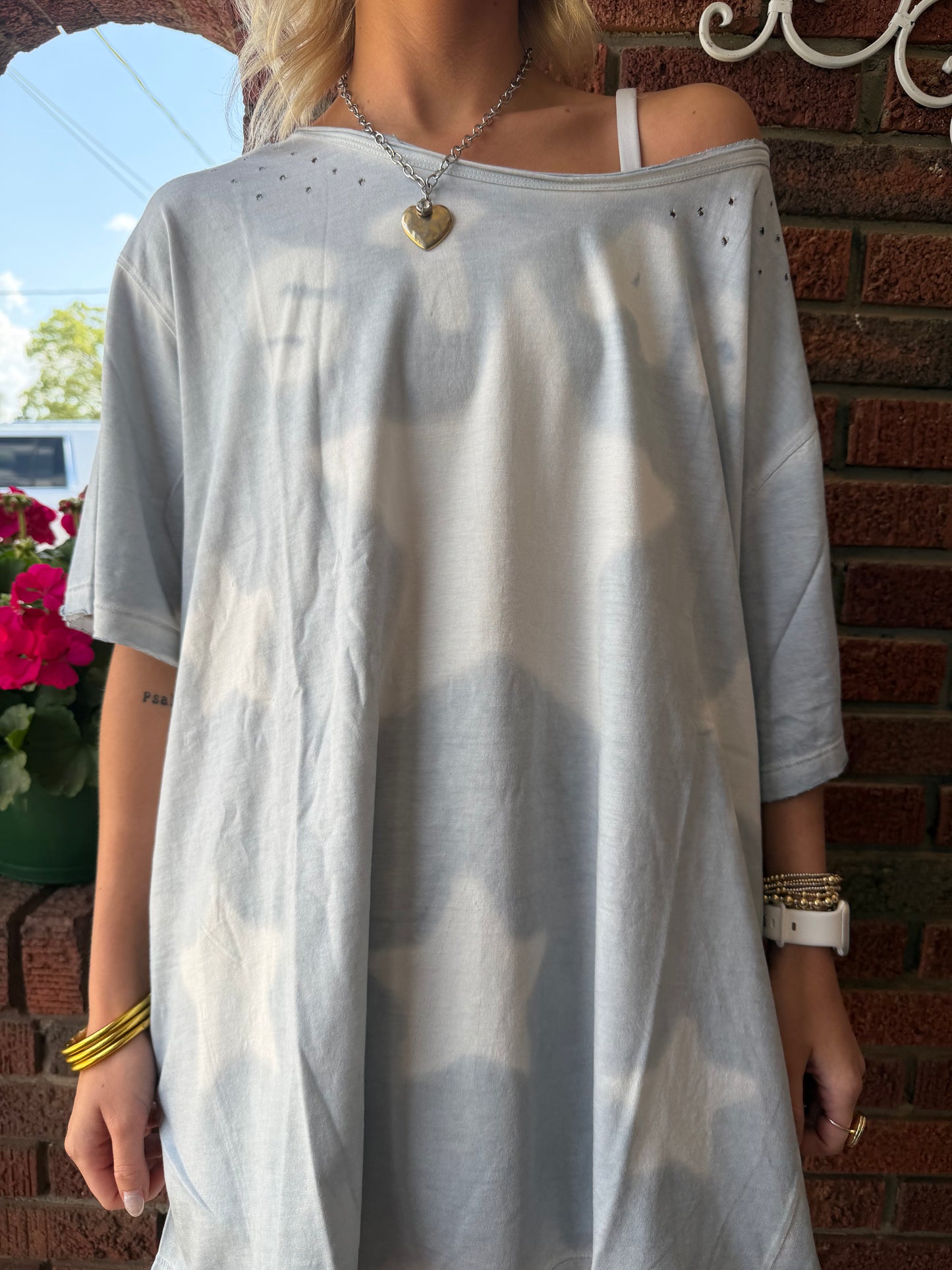 Paperlace Blue Star tee