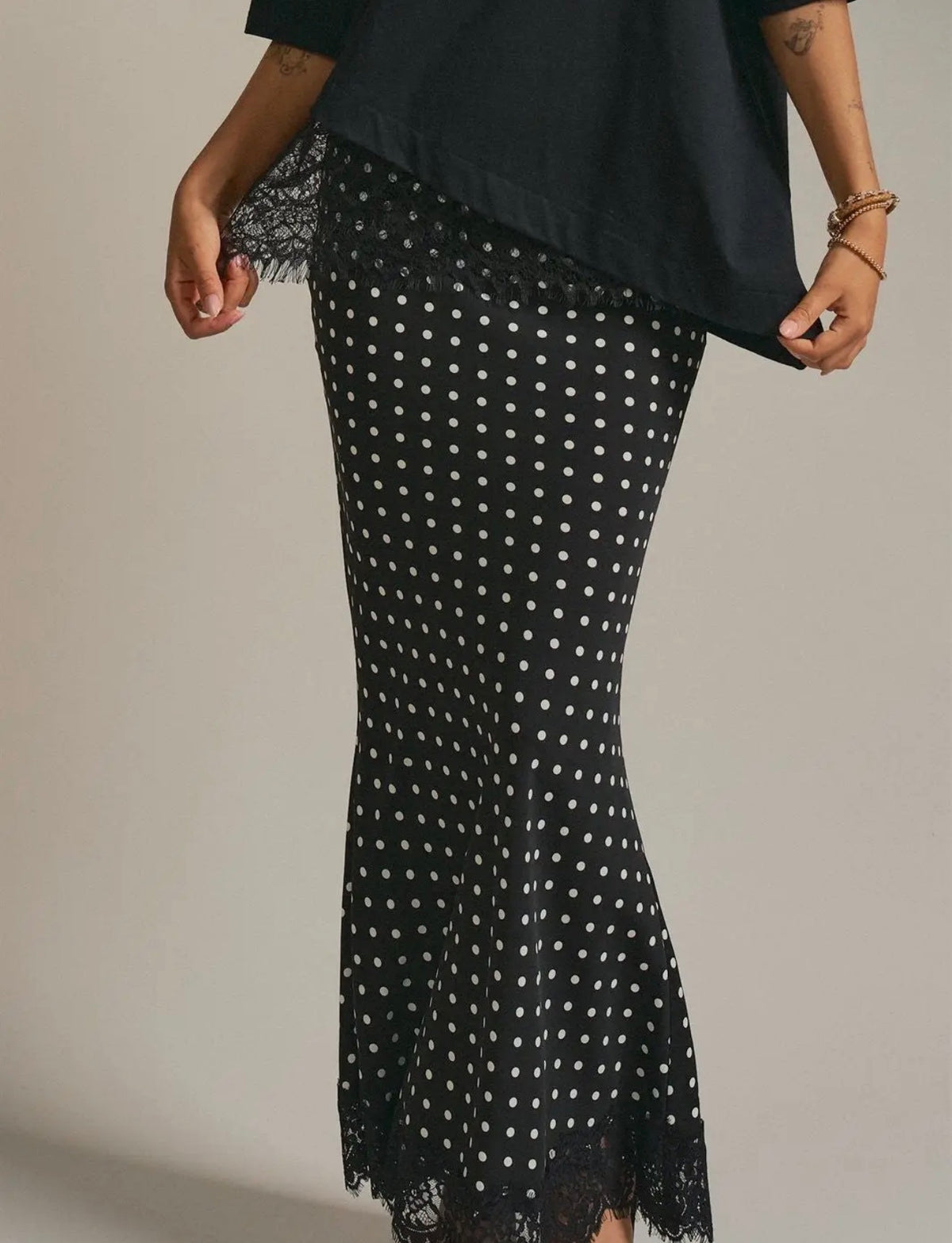 Polka dot skirt