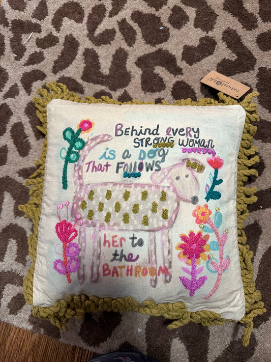 Natural life tufted boho pillow