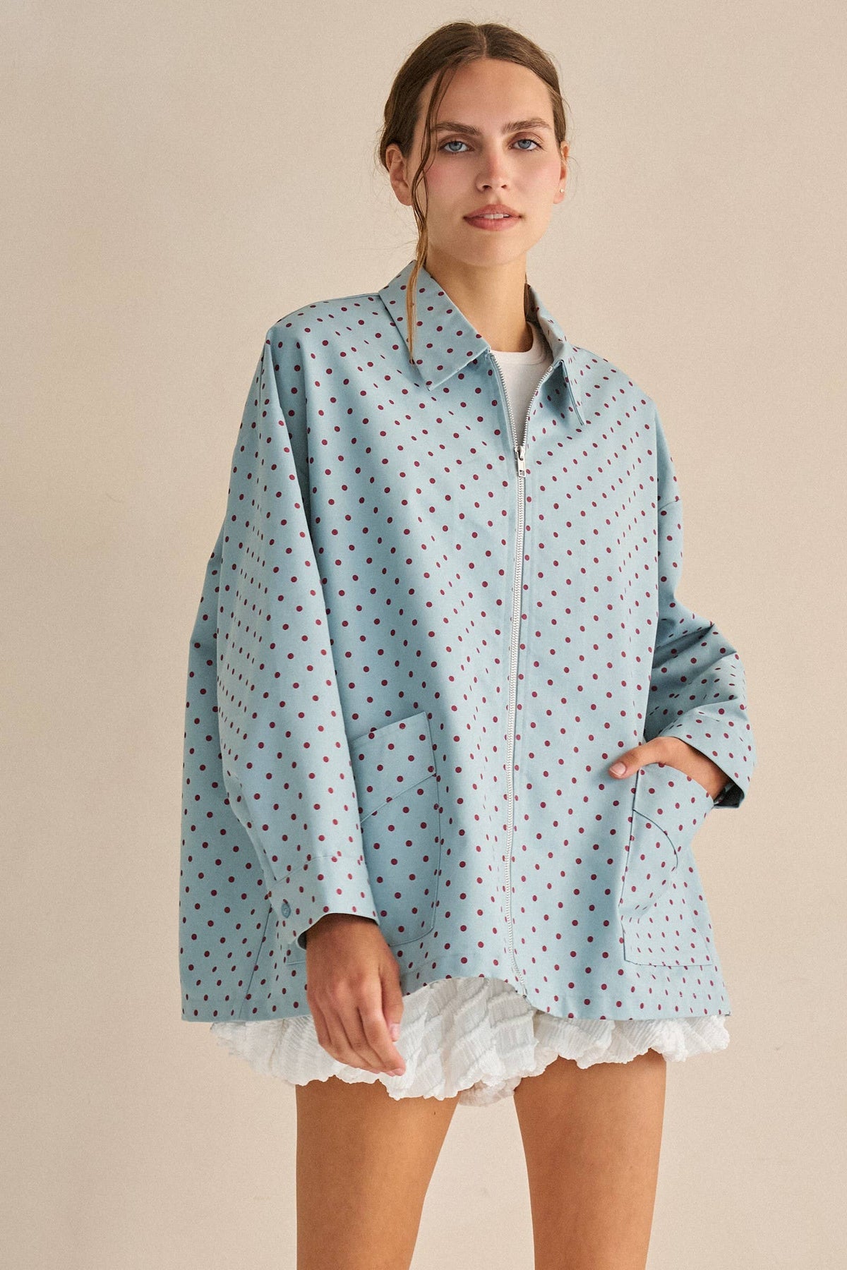 RUFFLE WRINKLE BALLOON SHORTS