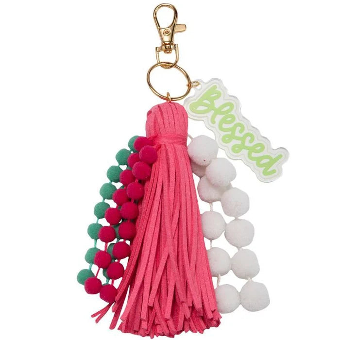 Jane Marie Pom Pom & Tassel Keychains - 5.5'
