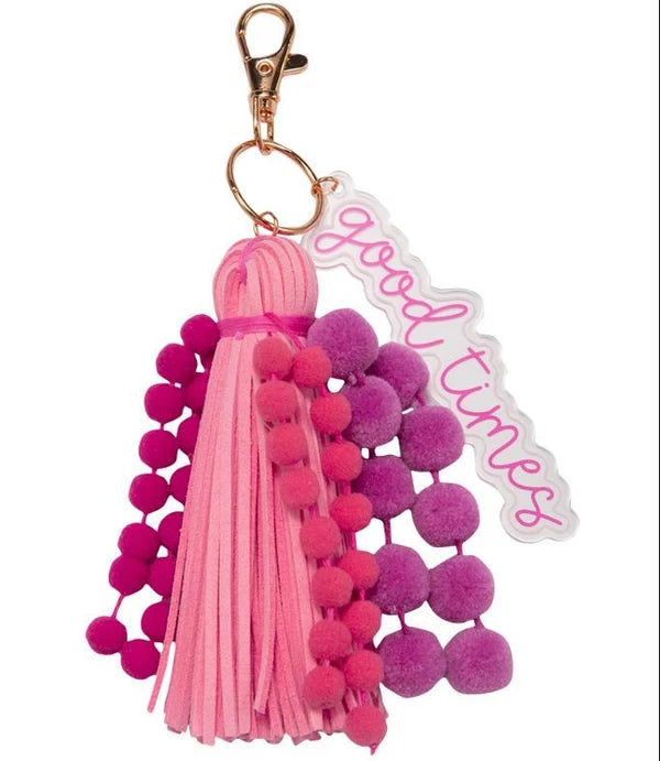 Jane Marie Pom Pom & Tassel Keychains - 5.5'