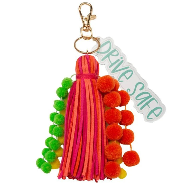 Jane Marie Pom Pom & Tassel Keychains - 5.5'