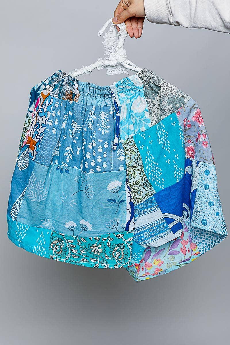 Assorted Printed Woven Elastic Waist Shorts