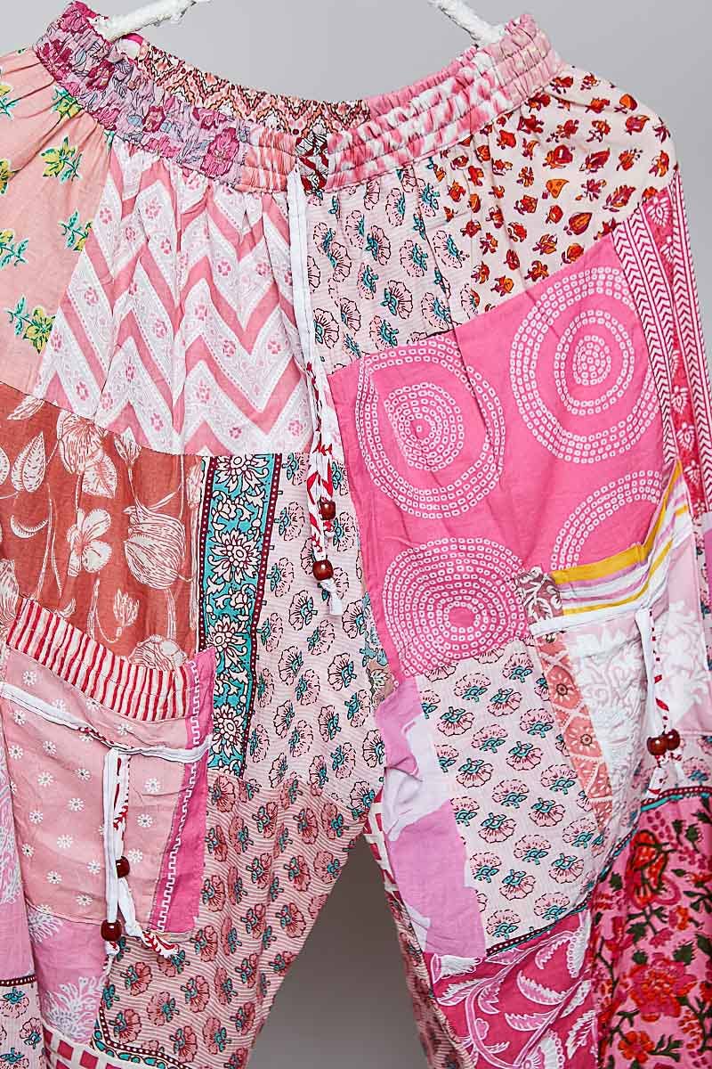 One-of-a-Kind Boho Printed Woven Jogger Pants