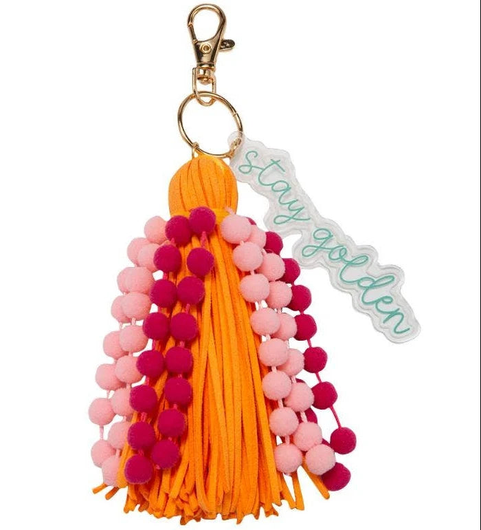 Jane Marie Pom Pom & Tassel Keychains - 5.5'