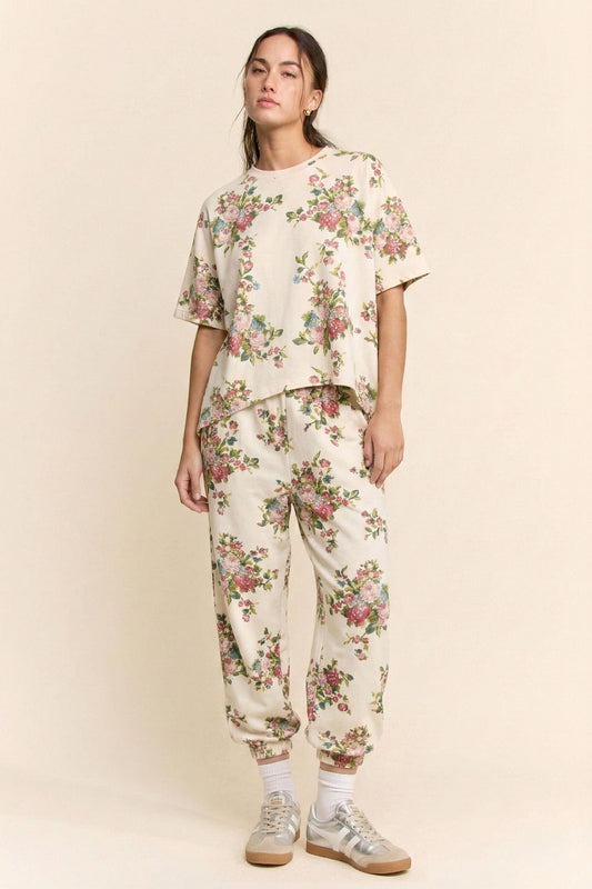 BOUQUET PRINTED SOFT SCUBA SET