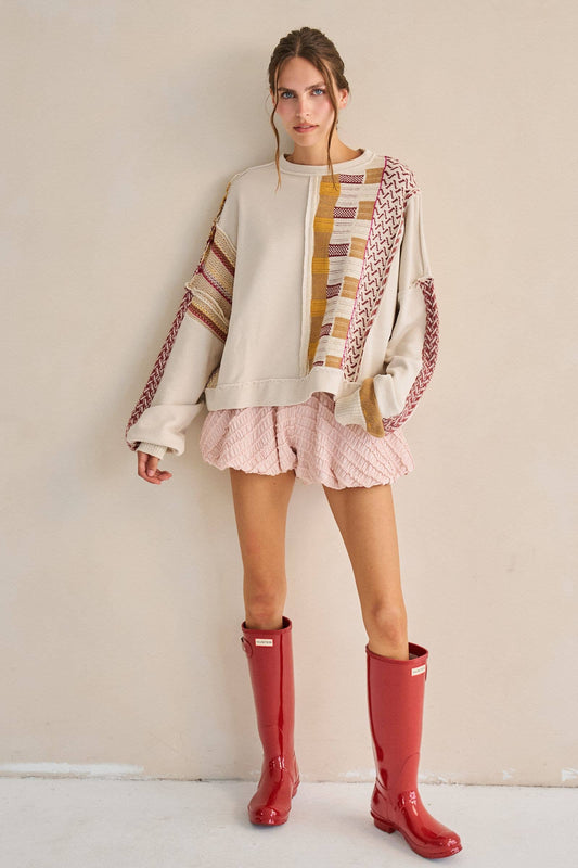 RUFFLE WRINKLE BALLOON SHORTS