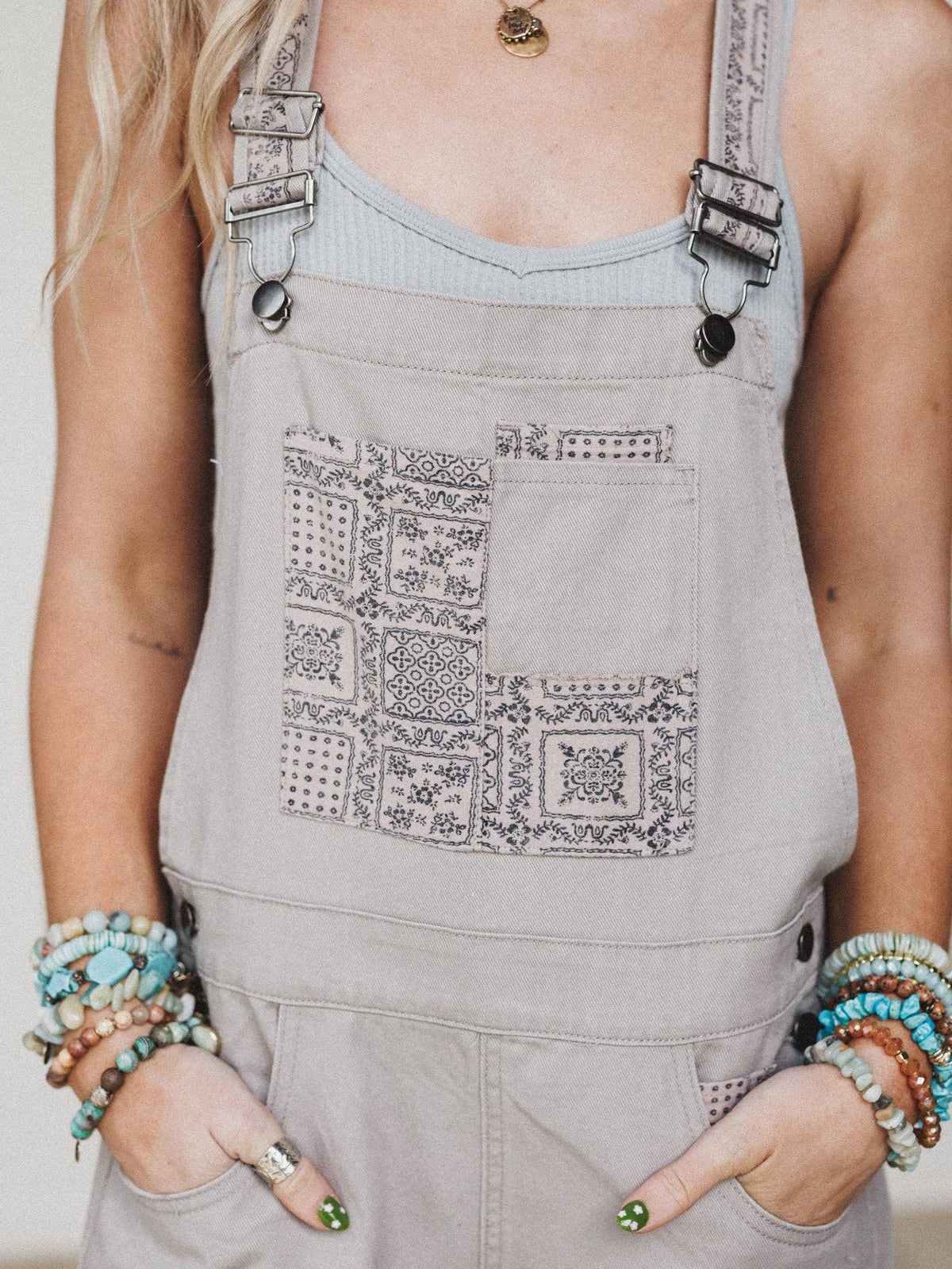Easy Sunday Overalls - Taupe