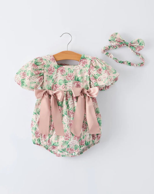 Vintage rose romper
