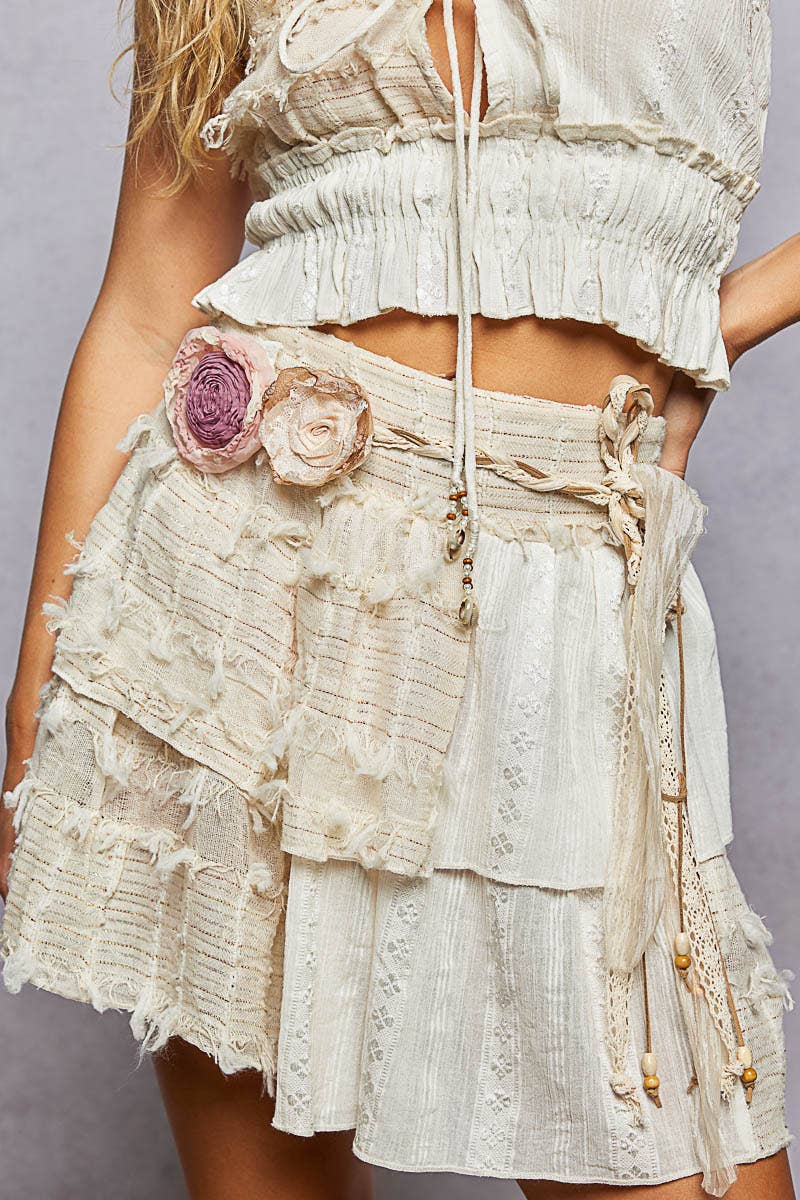 Adjustable Versatile Styling Double Rose Tie Belt