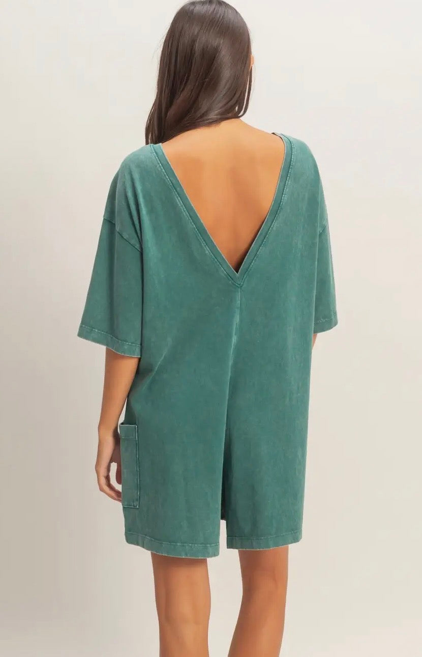 Teal Romper