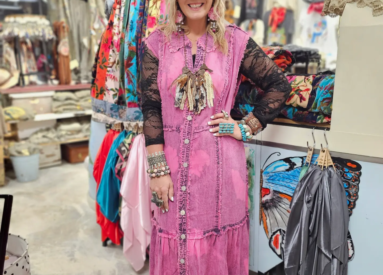 Pink lady Rare Bird Dress