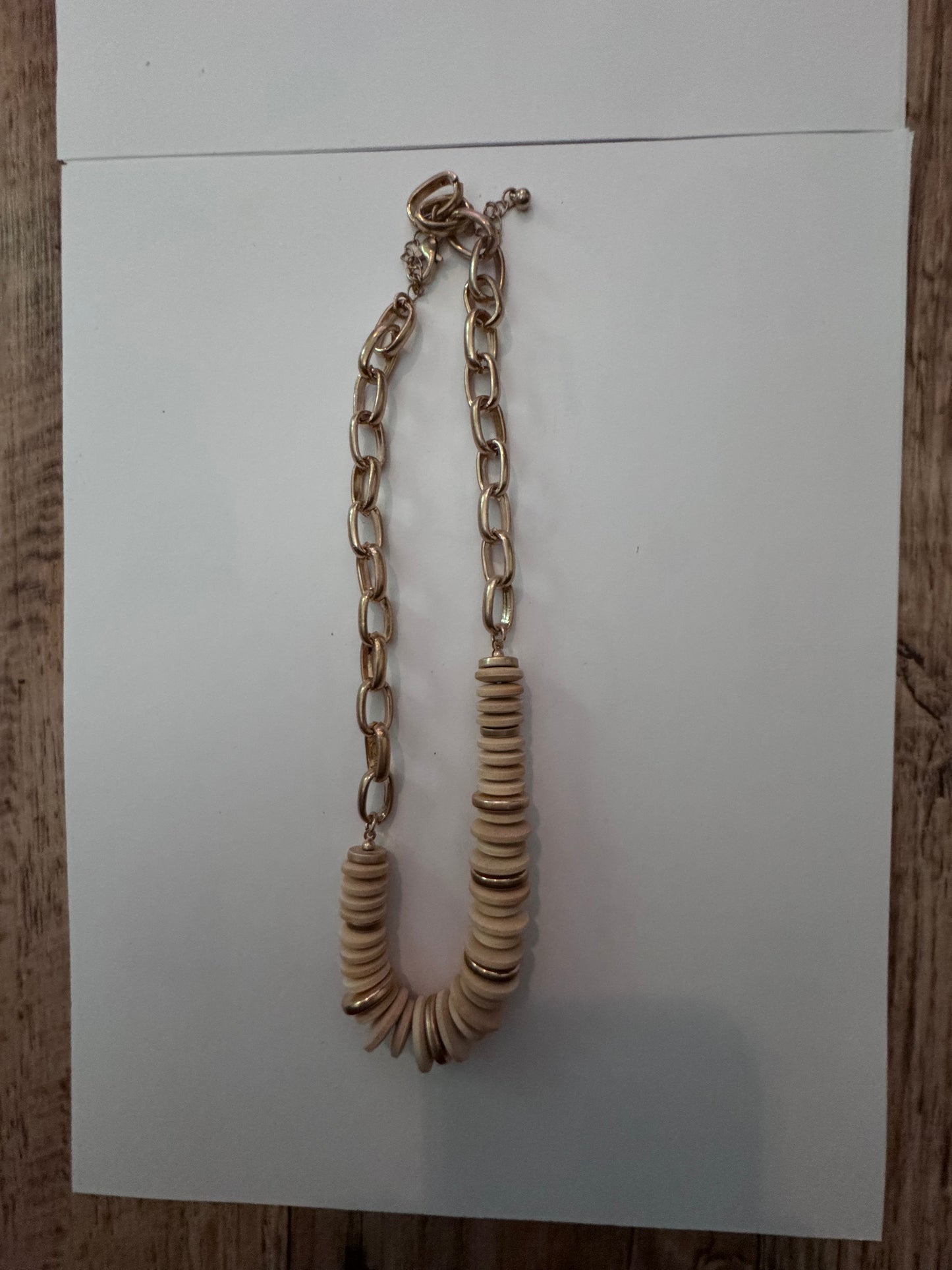 Khaki ‘Button’ Necklace