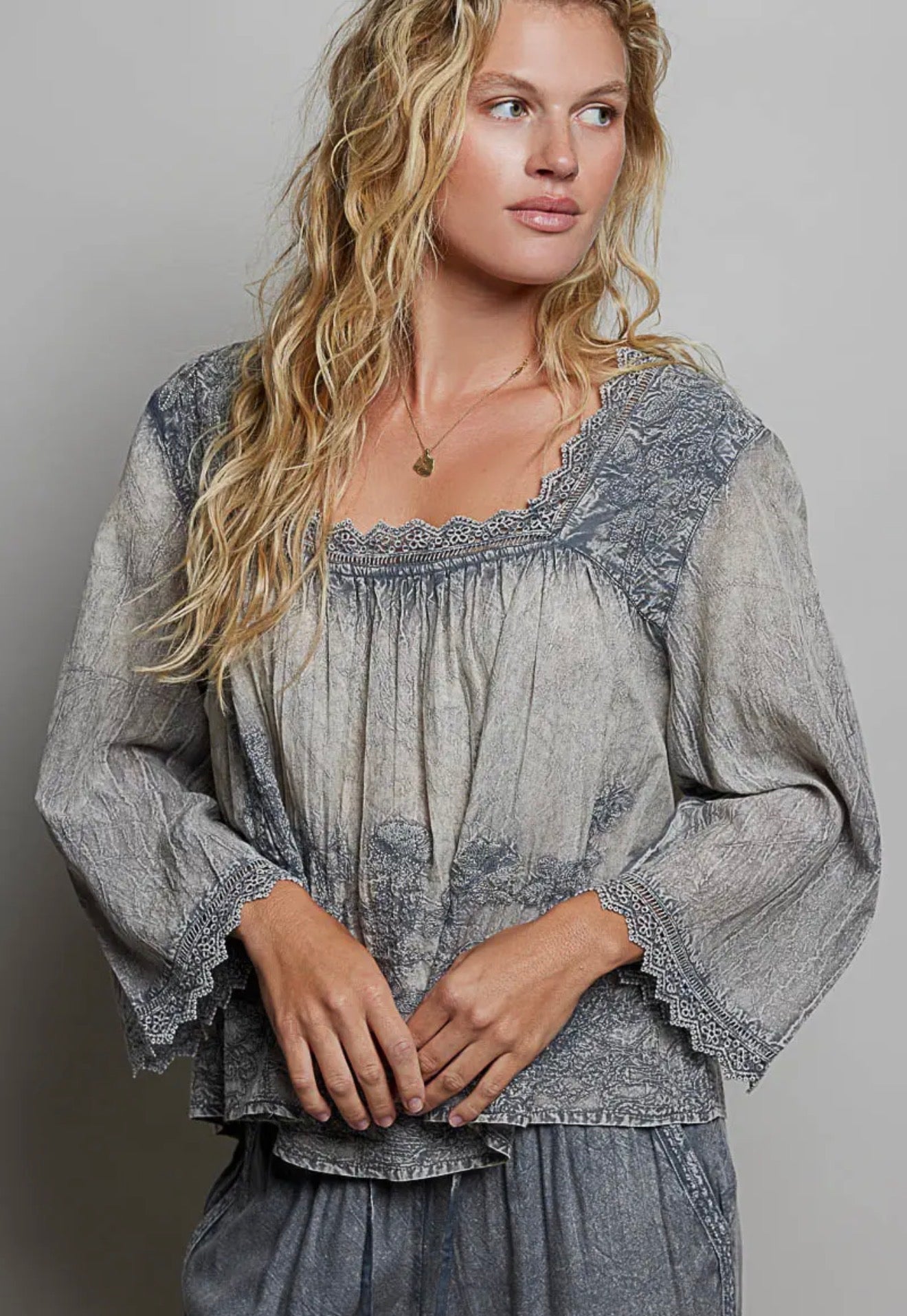 Charcoal POL top
