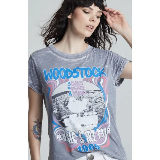 Woodstock 1969 burn out  tee￼