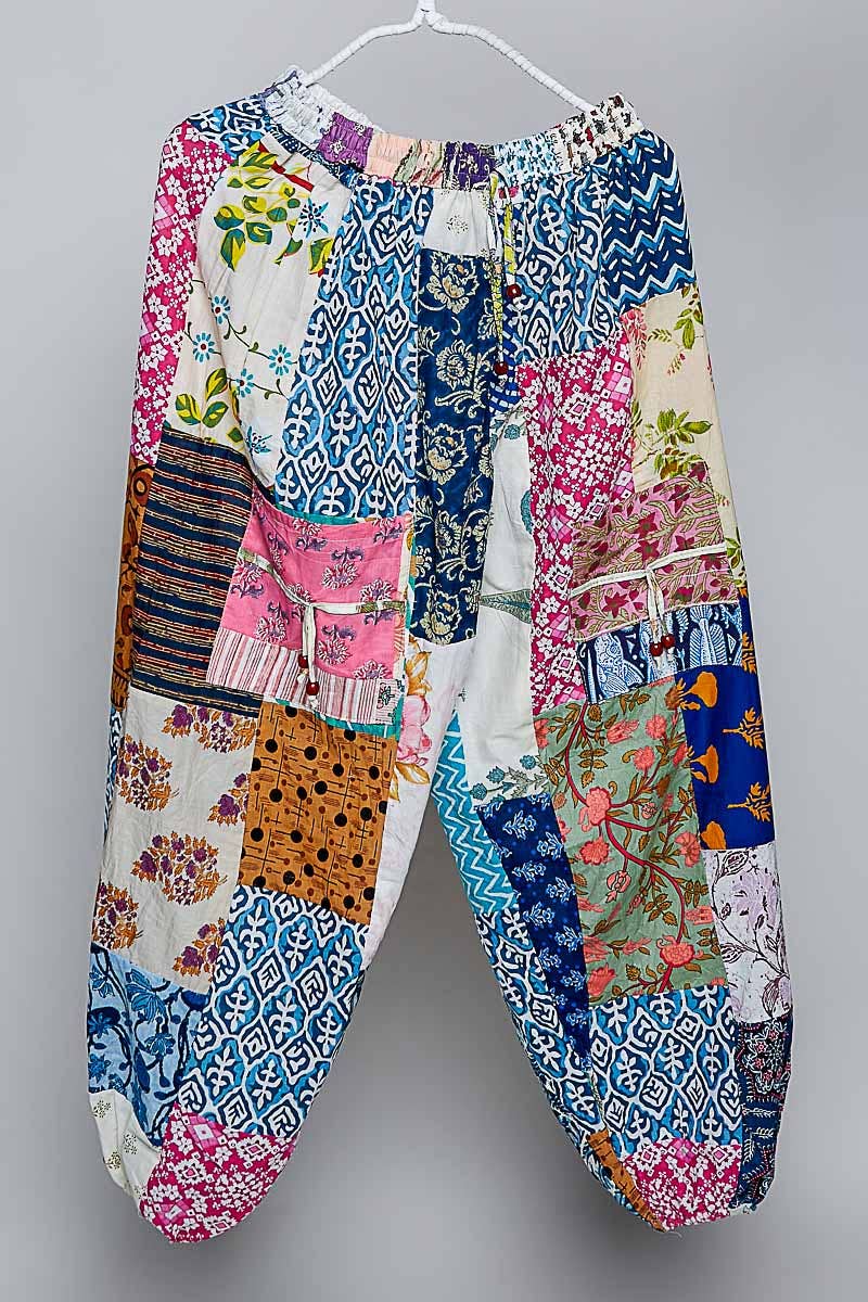 One-of-a-Kind Boho Printed Woven Jogger Pants