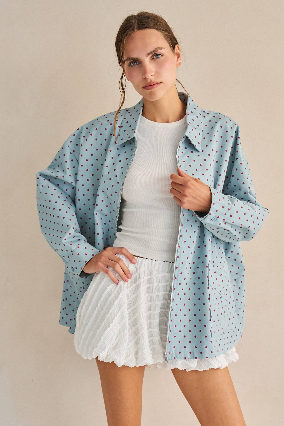 RUFFLE WRINKLE BALLOON SHORTS