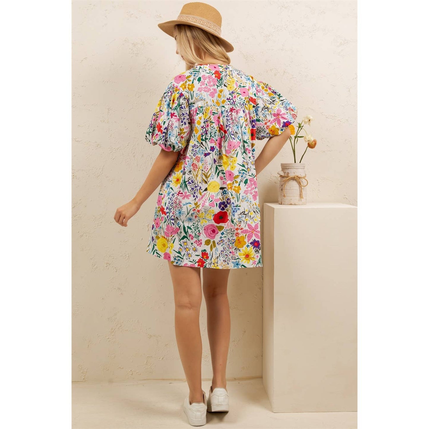 WILDFLOWER GARDEN TUNIC DRESS (SD7035)