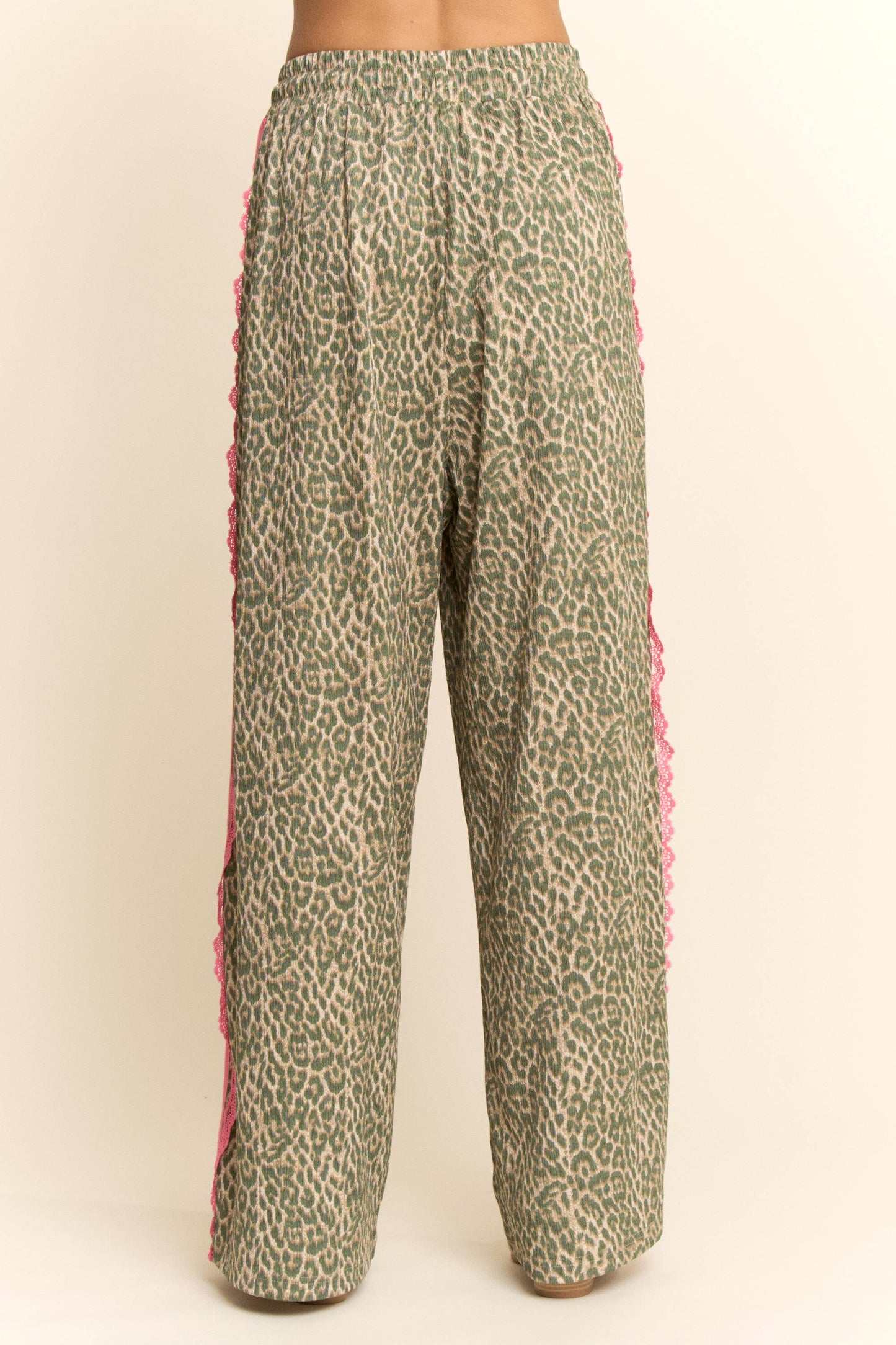 LACE AND SPORTY RIBBON STRIPES PAIR OF PANTS