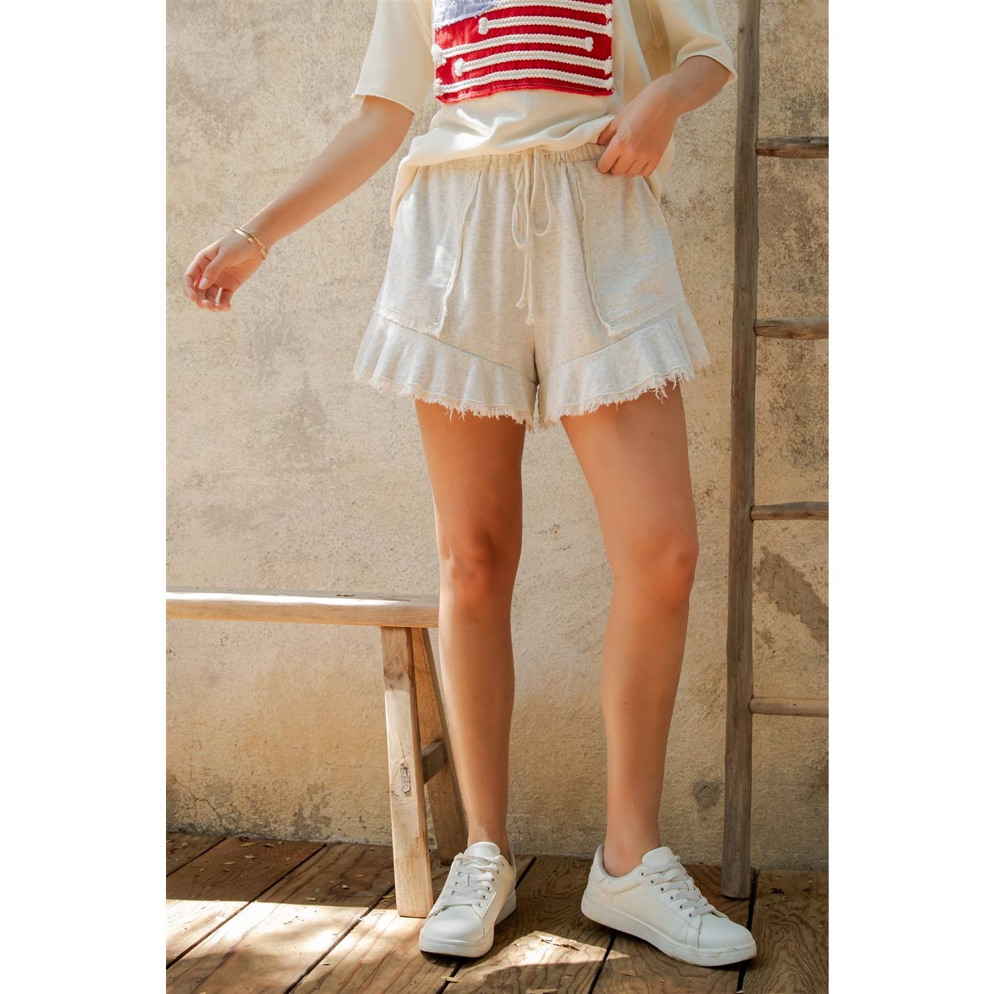 WEEKEND CHILL FRAY SHORTS (SH7067)