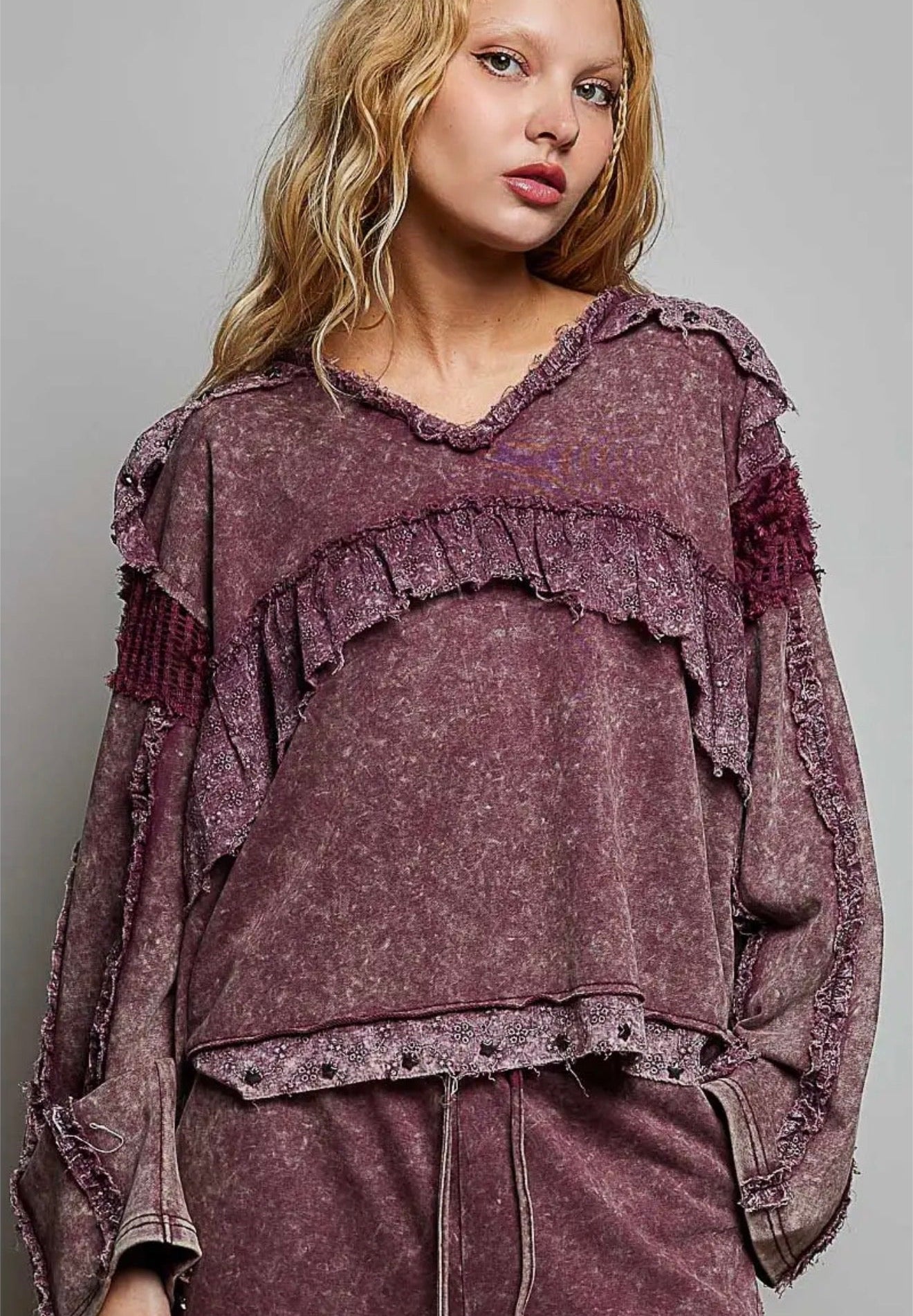Vintage burgundy Top