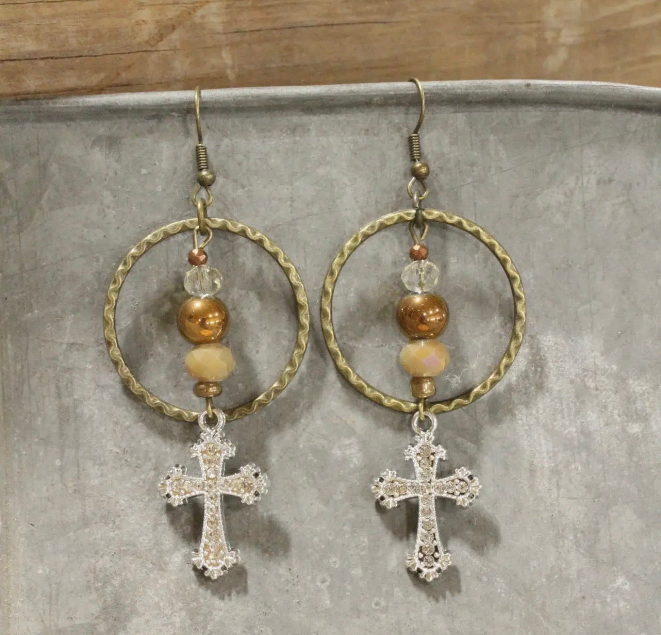 Cross earrings