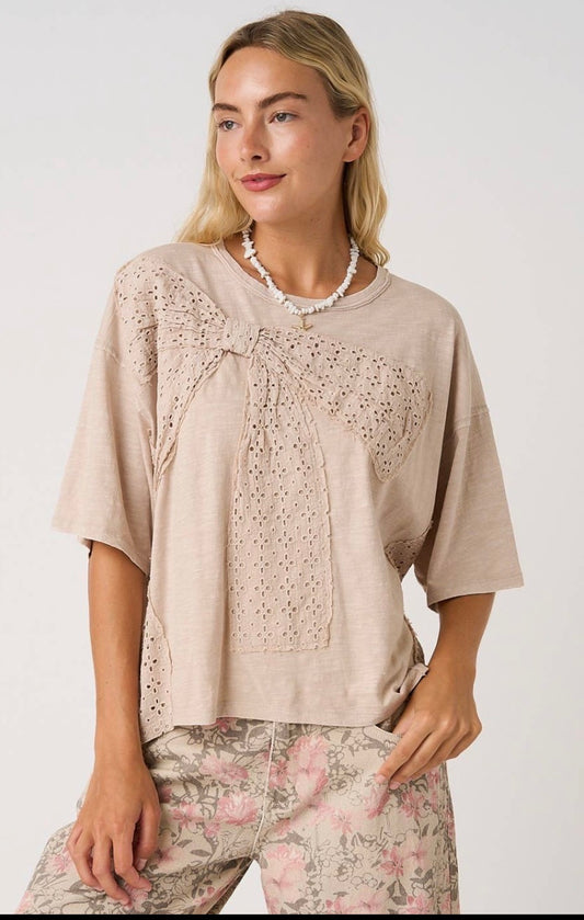 Bow Patchwork Tee