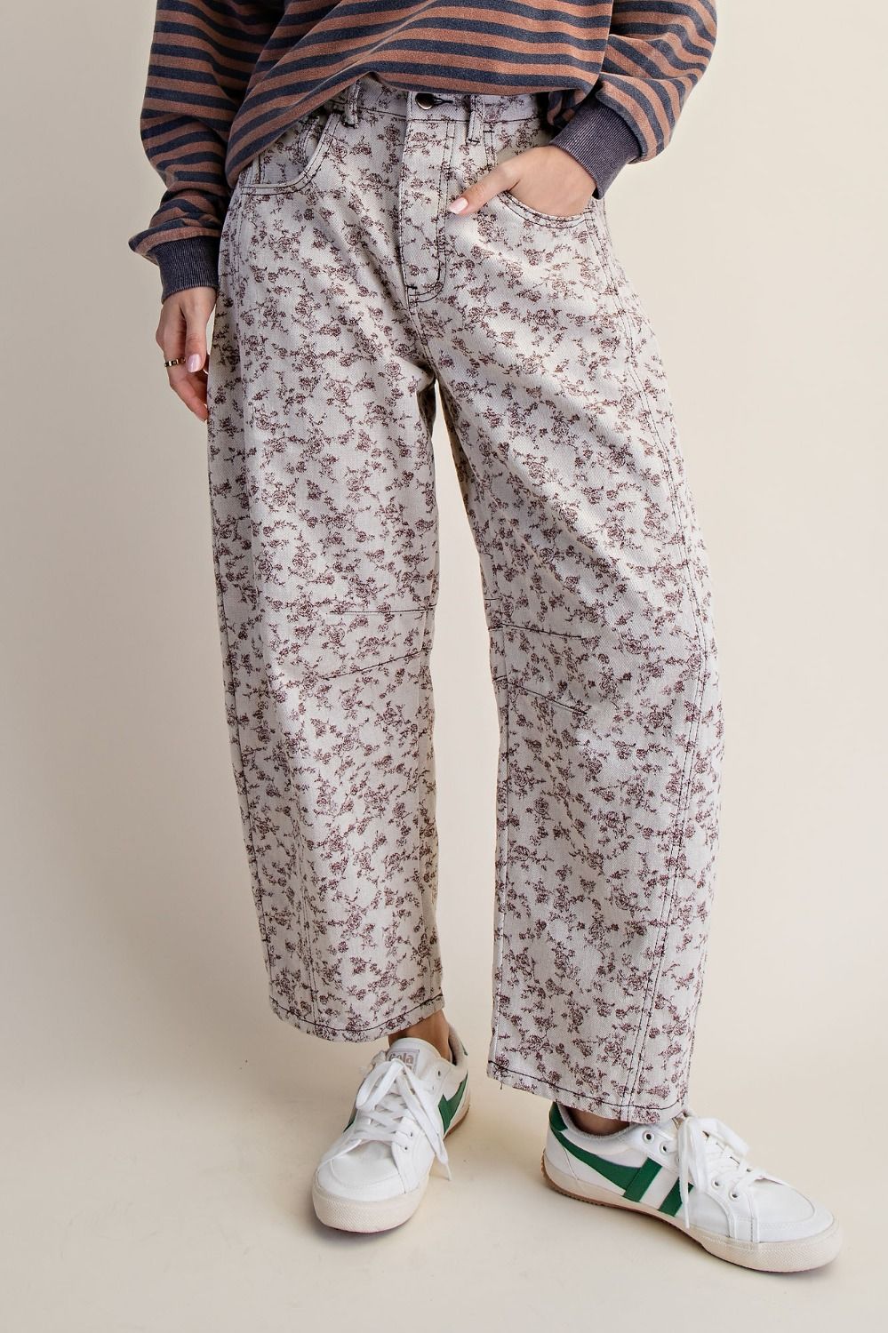 Floral Easel Jeans