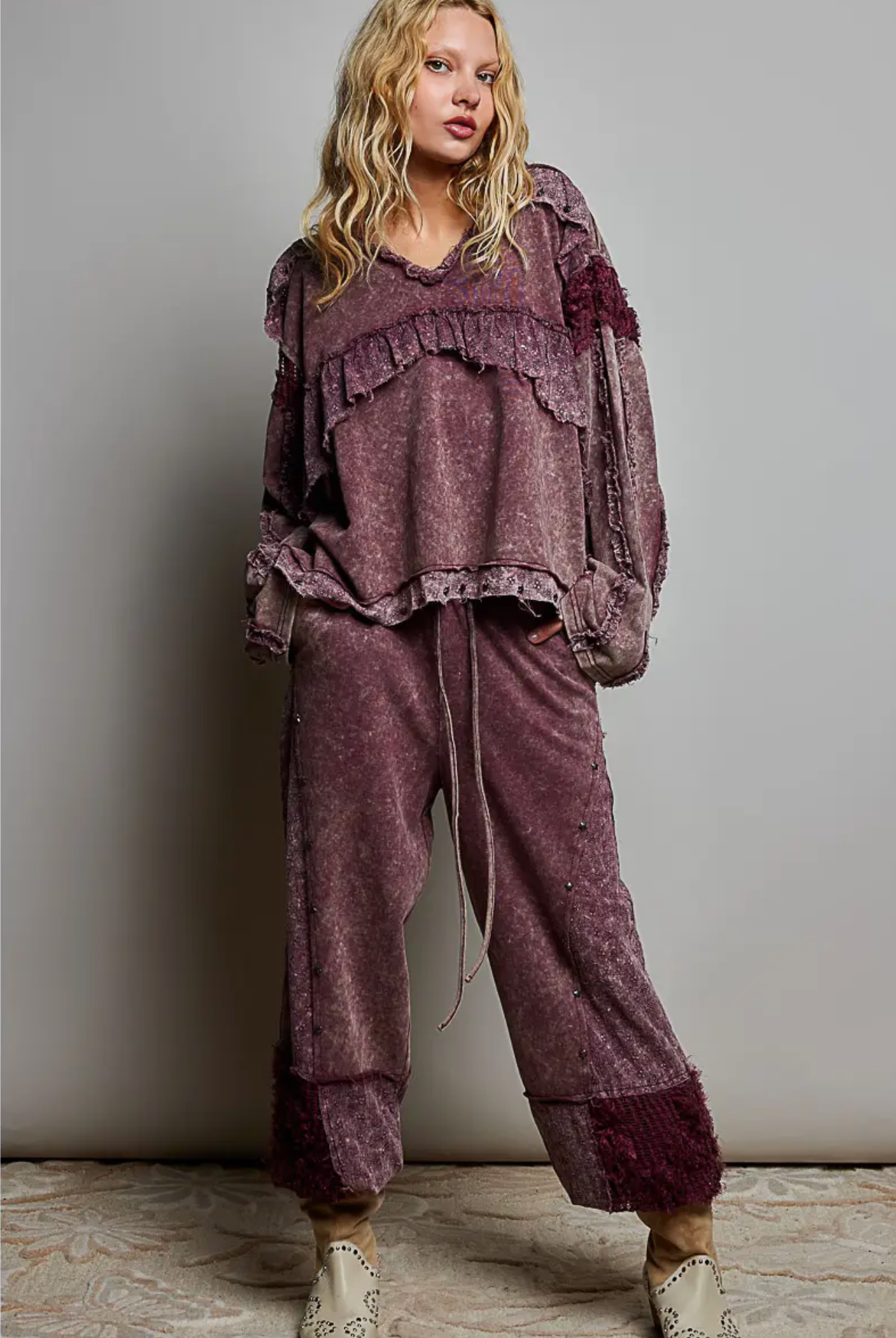 Vintage burgundy pant