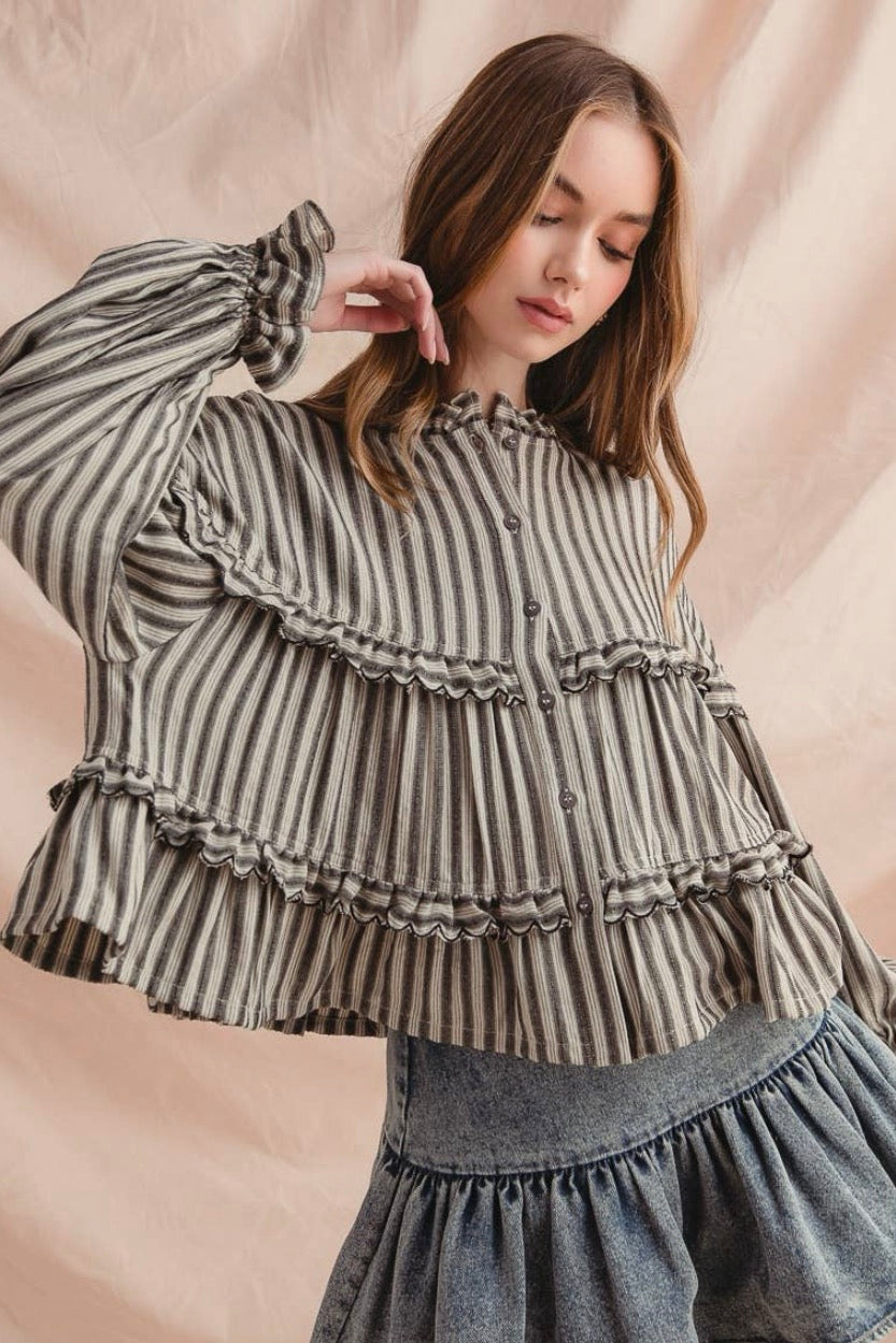 Striped Botton Up