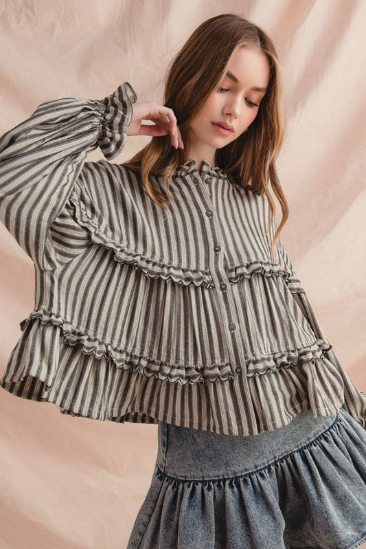 Striped Botton Up