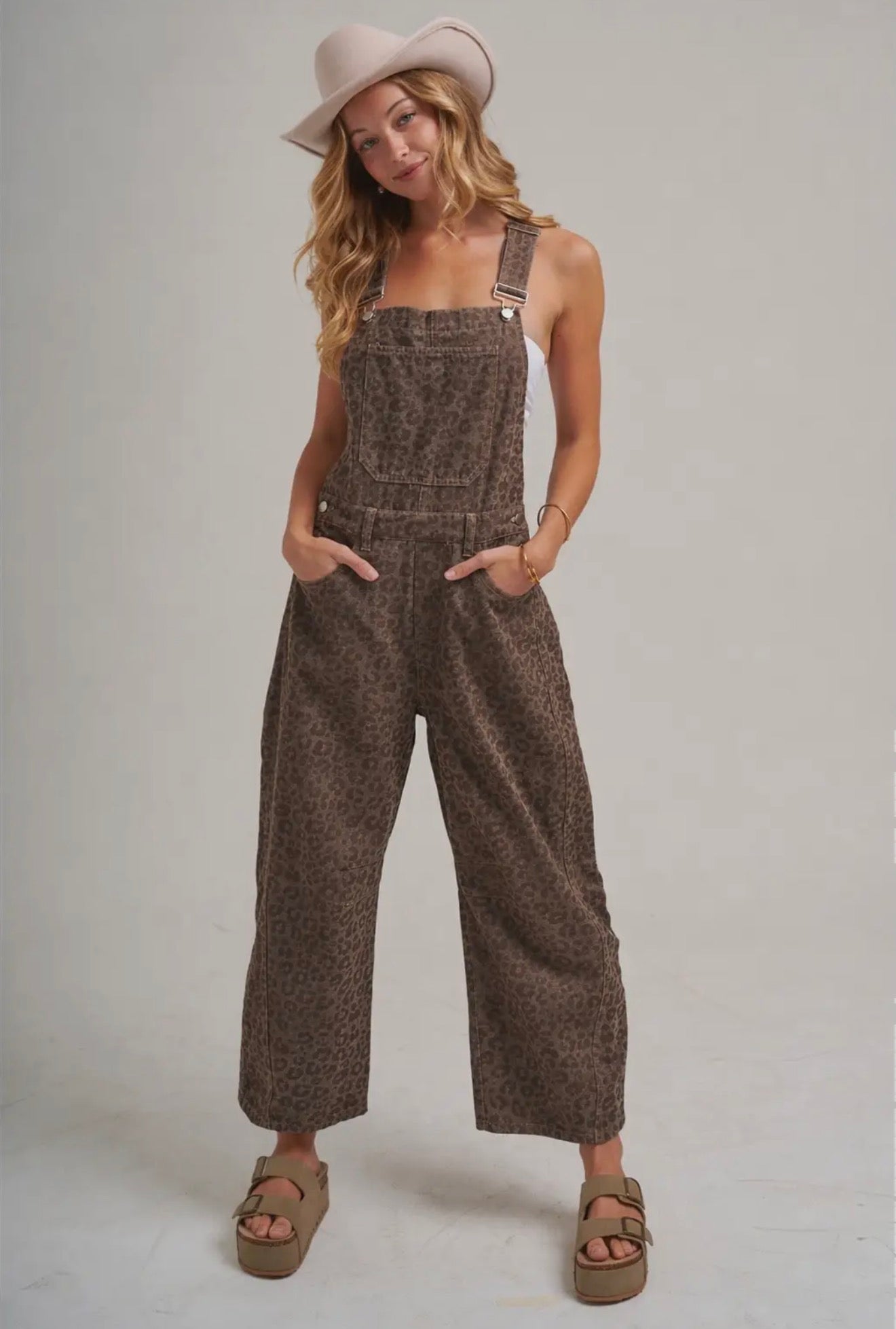 Vintage leopard overalls