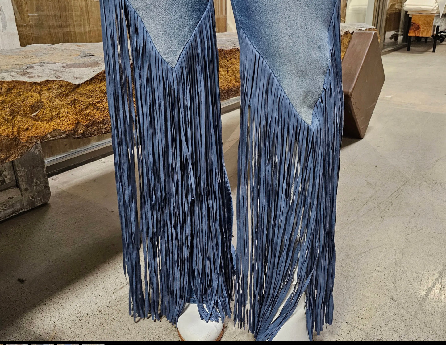 A Rare Bird’s Fringe Snap Jeans