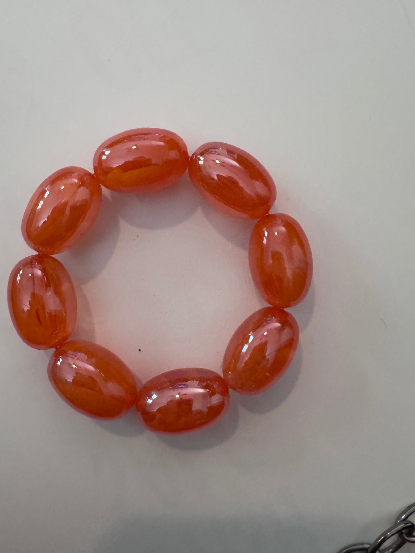 Orange Acrylic Bracelet