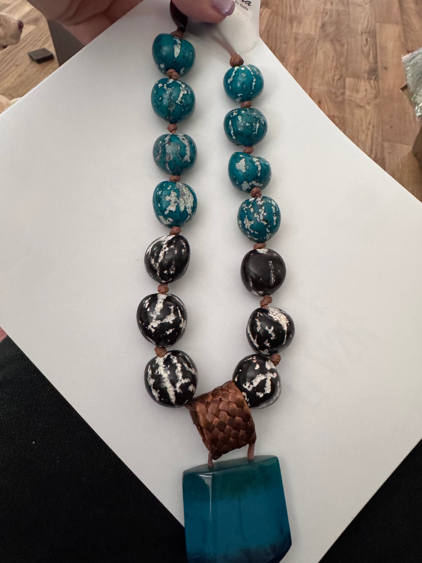 Turquoise/Black Necklace