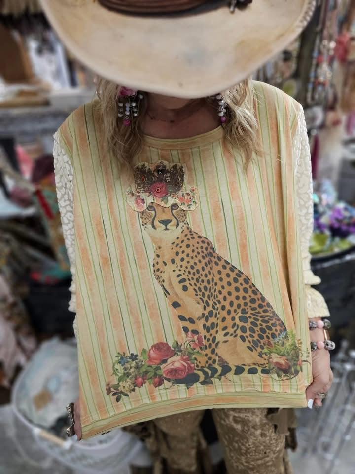 Queen Cheetah Top by A Rare Bird