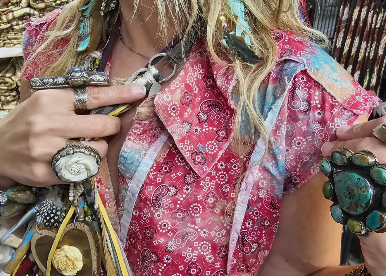 Bandana Vest Duster Dress by A Rare Bird