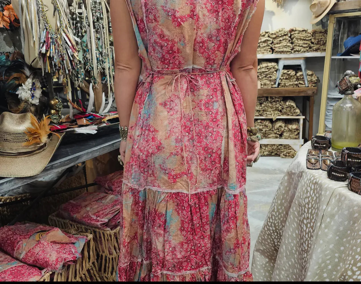 Bandana Vest Duster Dress by A Rare Bird