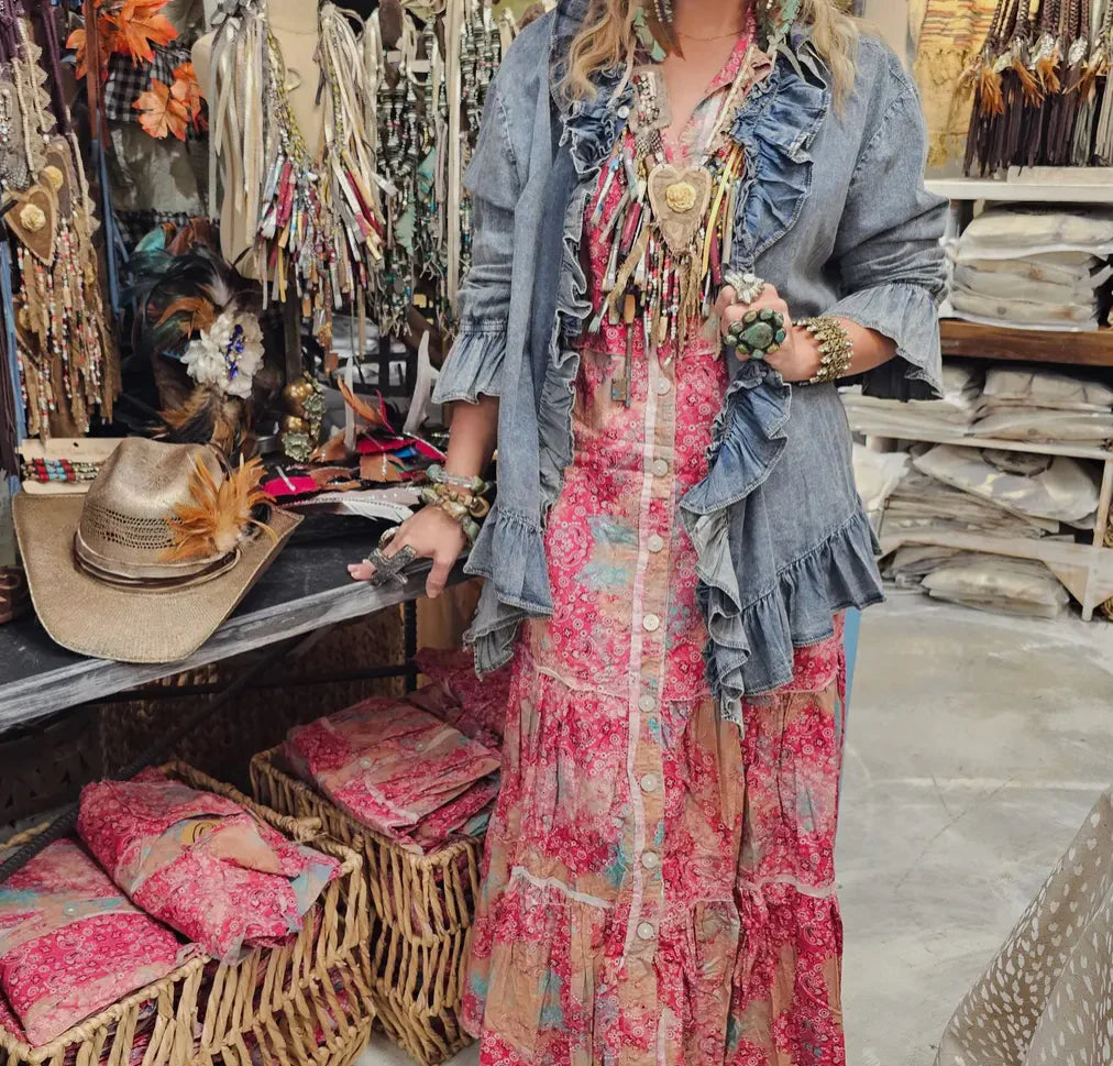 Bandana Vest Duster Dress by A Rare Bird