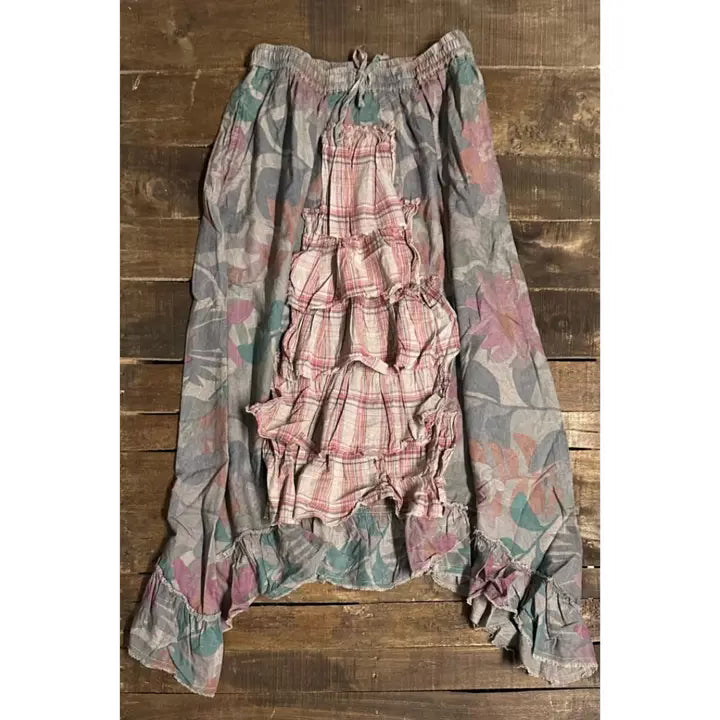 Jaded gypsy fields of a dream skirt - faded garden