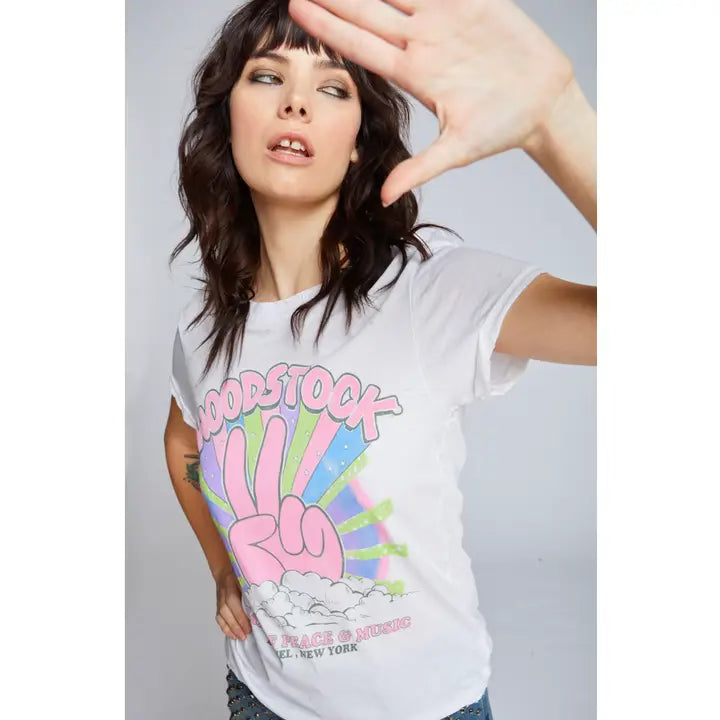 Woodstock 3 days of peace and music tee