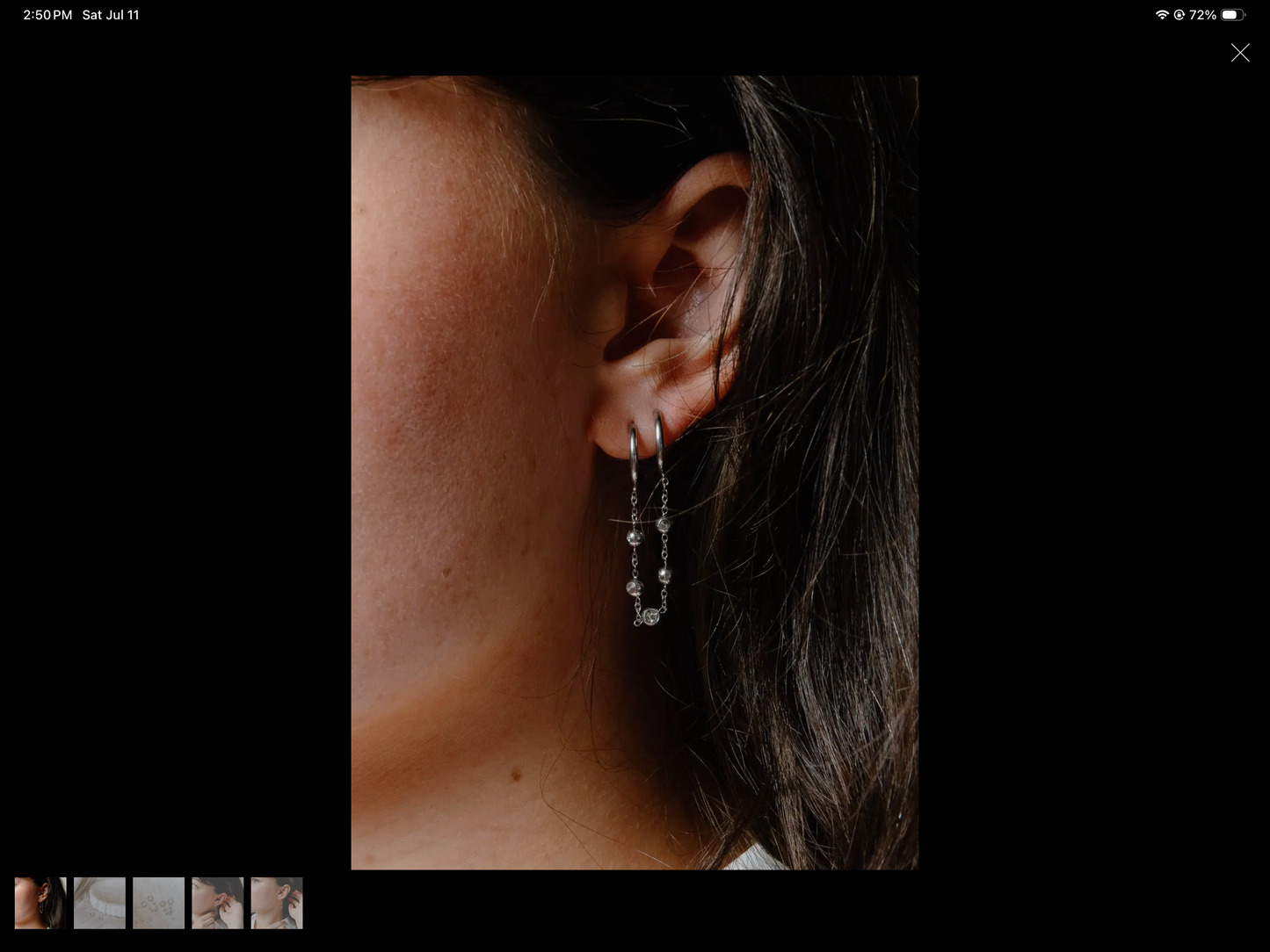 Dottie Double Piercing Earrings